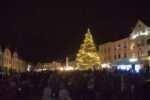 Vánoční strom v Plané (r. 2019), foto: Petr Janík, zdroj: město Planá