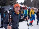 Filip Matějovič (člen české reprezentace ve skialpinismu) před startem závodu Šumavský rys, foto: Jakub Cejpek